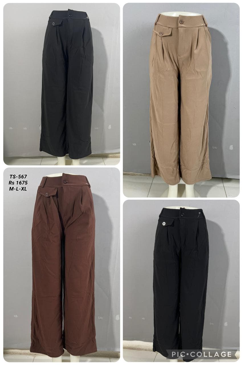 DUSTLINE Pleat Trousers